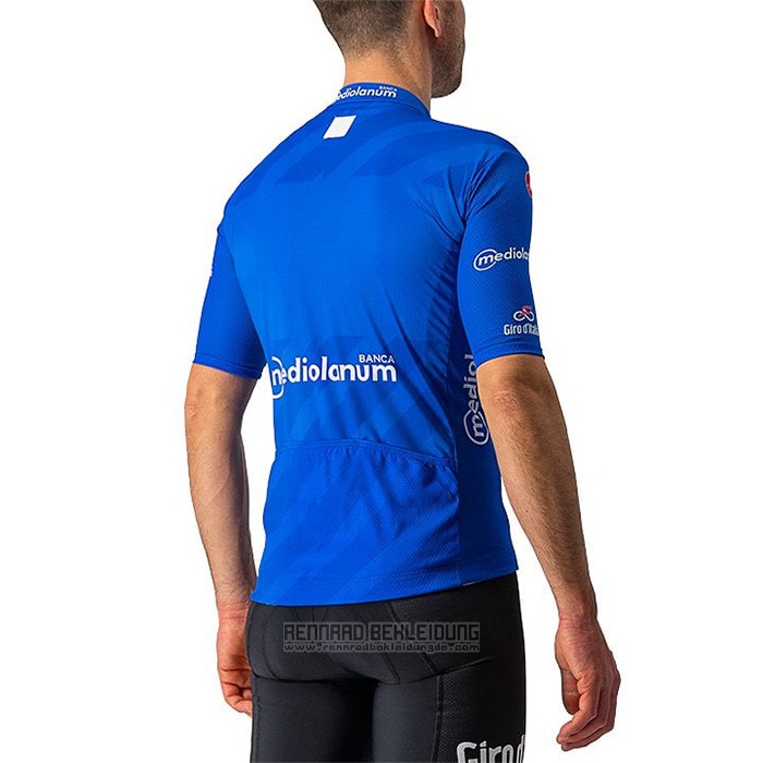 2021 Fahrradbekleidung Giro d'Italia Blau Trikot Kurzarm und Tragerhose